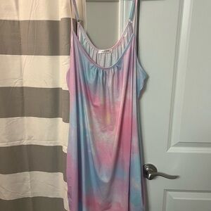 Tie-Dye Spaghetti Strap Dress